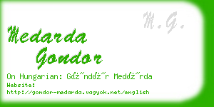 medarda gondor business card